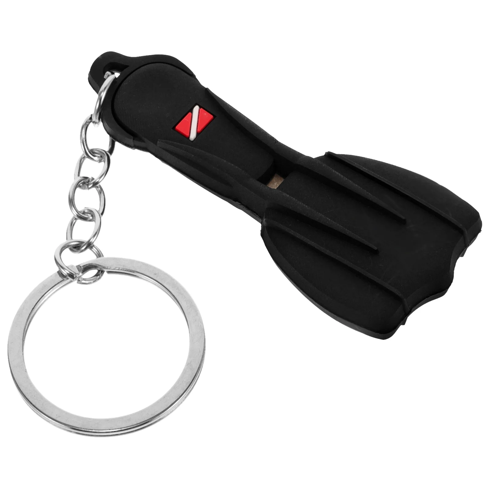 Portachiavi con pinna da immersione regalo Portachiavi retrattile in lega di zinco Scuba Decorativo piccolo