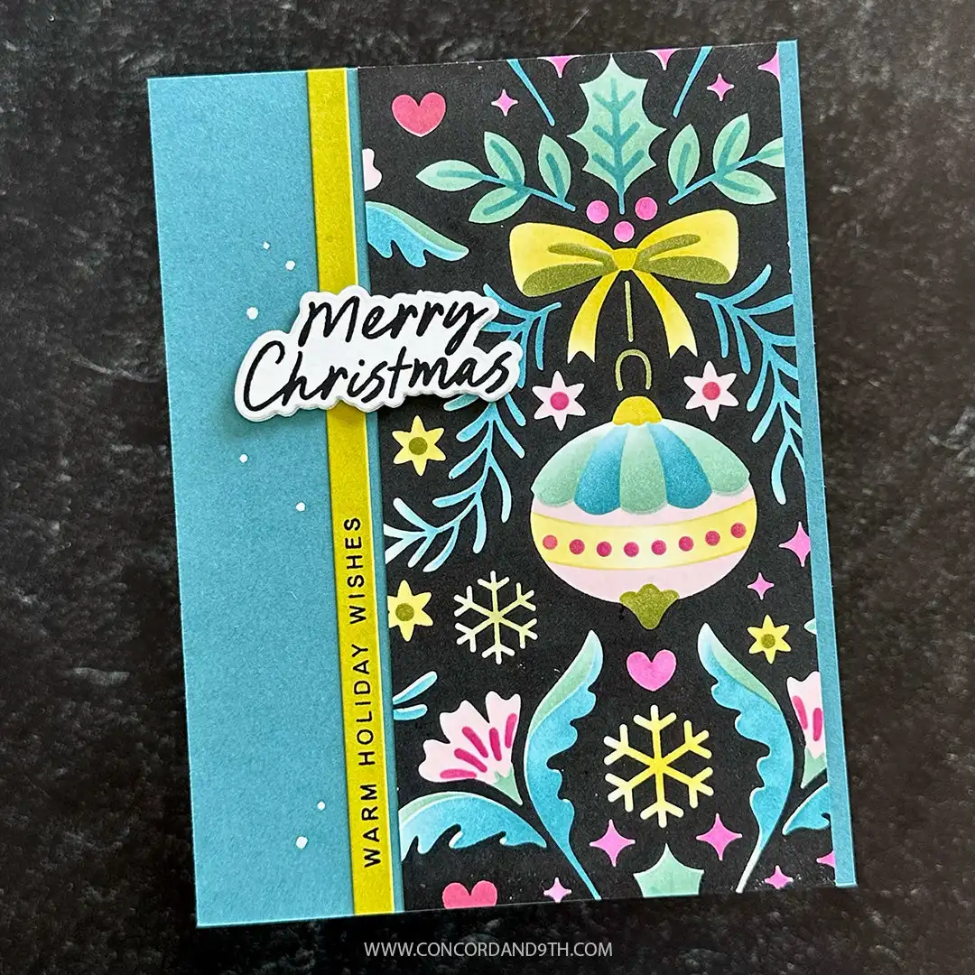 Holiday Cheer Greetings Ornamental Christmas Evergreen Box Metal Cutting Dies DIY Card Making Paper Concord&9th September 2026