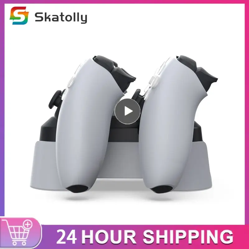 

Durable Led Display For Easy Monitoring Gamepad Charger Stylish Design Led Display Efficient Charging Dual Controller