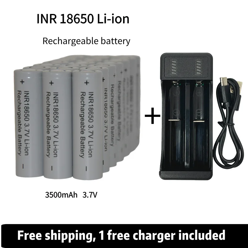 

Free Shipping 18650 charger 3.7v Rechargeable Battery 3500mAh 25A 18650Battery Lithium Ion Power Battery for electric tool