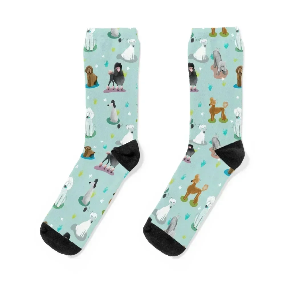 

Retro exit poodles Socks compression winter gifts custom sports cool Socks Men Women's