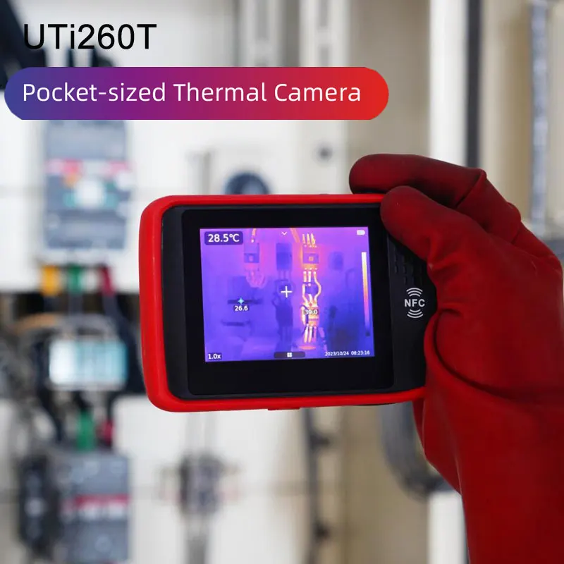 Imagem -05 - Câmera de Imagem Térmica Uni-t Termômetro Bluetooth Reparar Vazamento e Detecção de Pipeline Uti260t 256x192