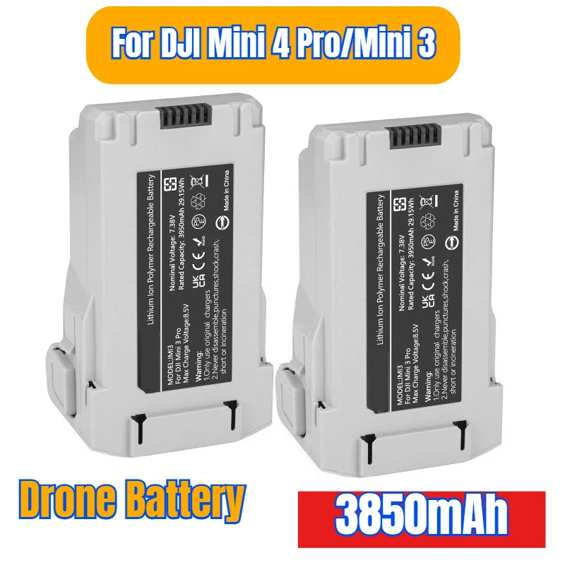 

For DJI Mini 4 Pro/Mini 3 Series Long-lasting Intelligent Flight Battery 3850mAh Drone Battery