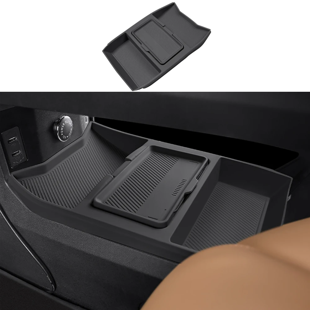 

Автомобильный силиконовый ящик для хранения под центральным управлением, подходит для 2023 2024 2025 Chery Jetour Traveller T2, аксессуары для обновления интерьера