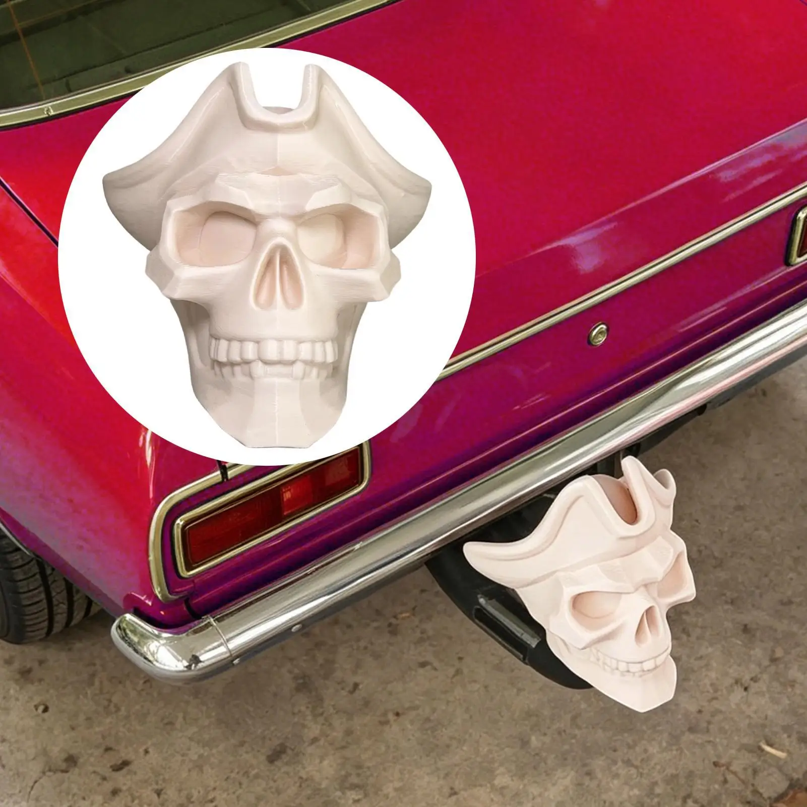 

Trailer Hitch Ball Cover 3D Pirate Captain Skull Sleeve Towing Hitch Ball Protective Cover For Car SUV Truck RV Long-Distance