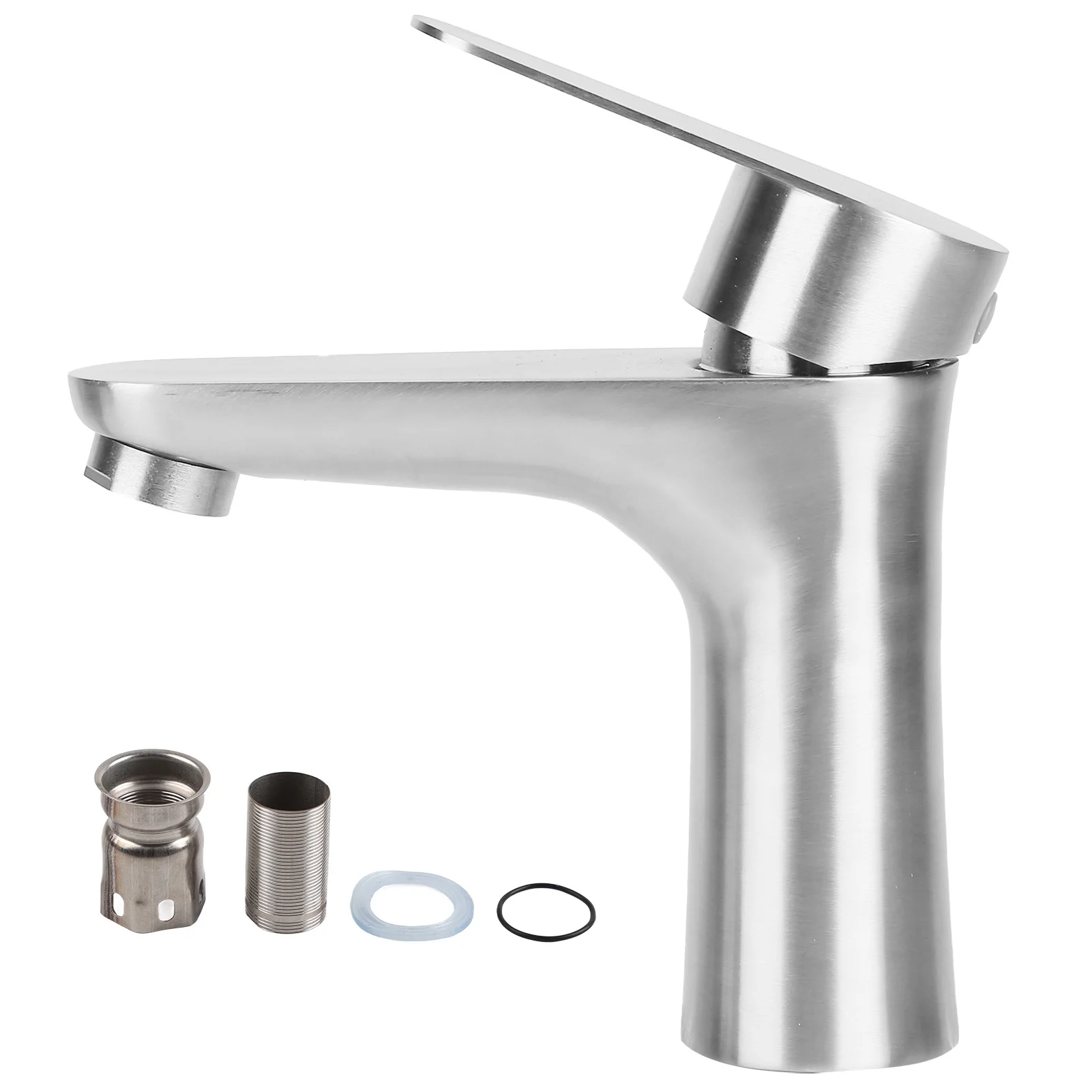 

Bathroom Faucet Mixer Water Tap Stainless Steel Hot Cold Faucet Mixer Water Tap Sink Faucet with Single Handle for Bathroom Use