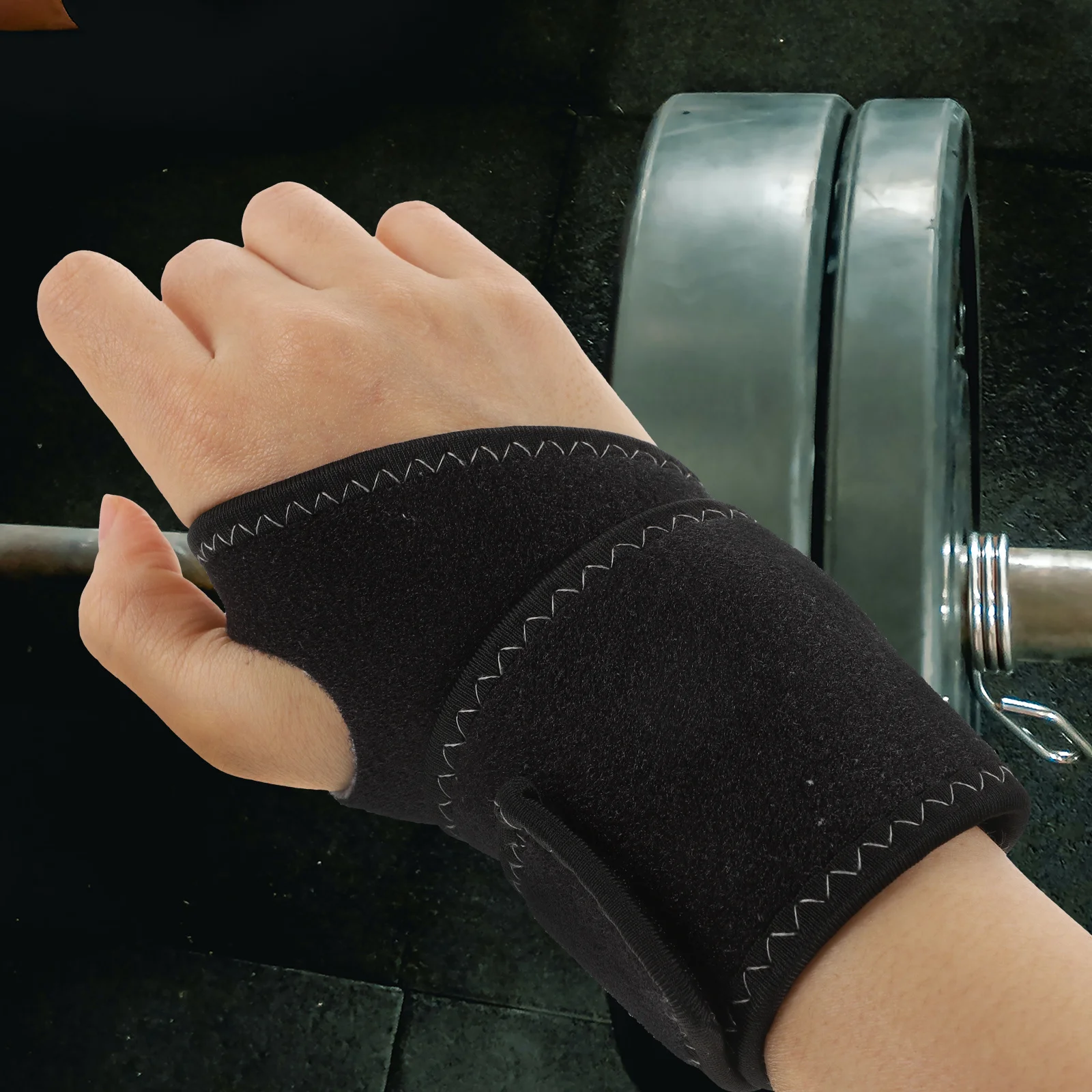 

2Pcs Wrist Protector Adjustable Support Wraps for Weightlifting Gym Fitness Workout Wrist Straps for Strength Training