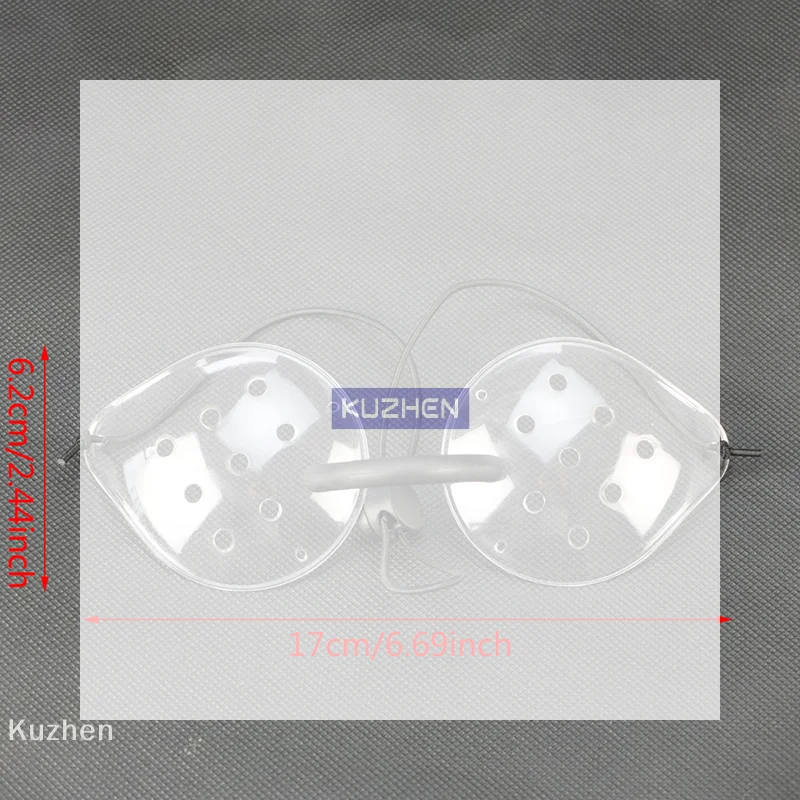 /Kuz/1Pcs Plastic Ventilated Clear Eye Shield Eye With 9 Holes After Eye Surgery