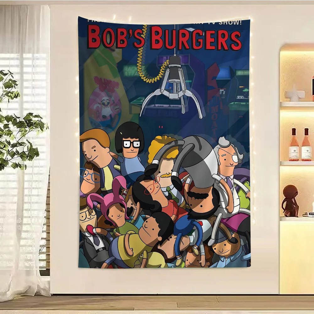 Cartoon Bobs B-Burgers DIY Wall Tapestry Bohemian Wall Tapestries Mandala Home Decor