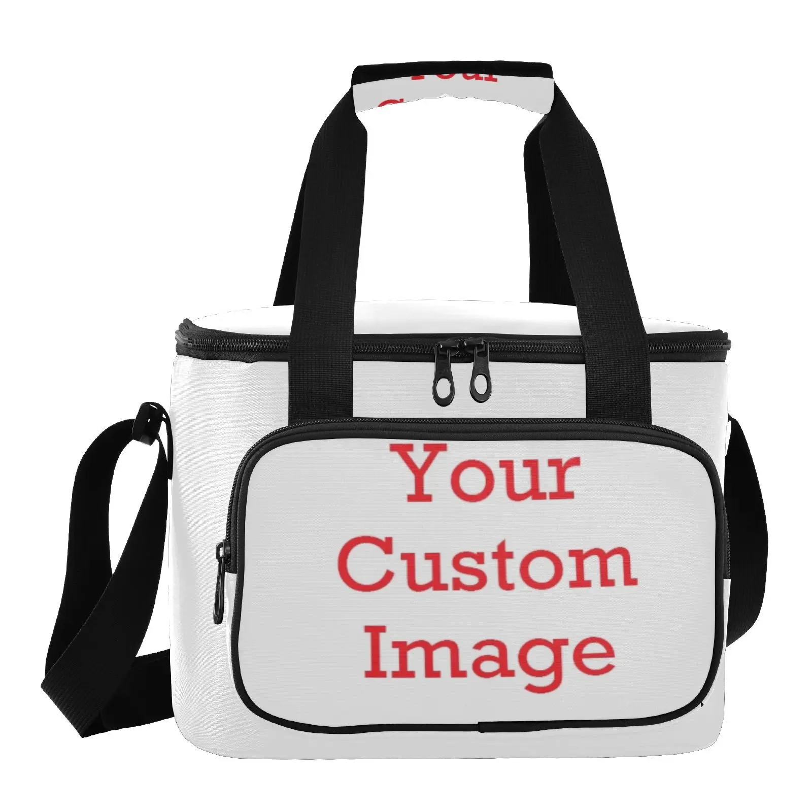 New custom Cooler Bags Insulated Lunch Bag For Women Food Bag Beach shell print Portable Lunch Box Bag Thermal Picnic Tote