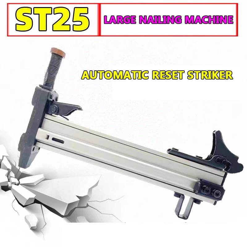 ST25 Manual Steel Nail Gun, Reset semi-automático, parede de cimento Catching, prego perfuração, calha de linha aberta, prego perfuração, Artefato