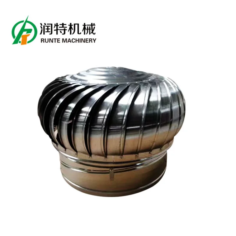 QiluRunte غطاء محرك السيارة غير بالطاقة تهوية السقف 304 سميكة الفولاذ المقاوم للصدأ نبات تربية العادم مروحة مقاومة للمطر