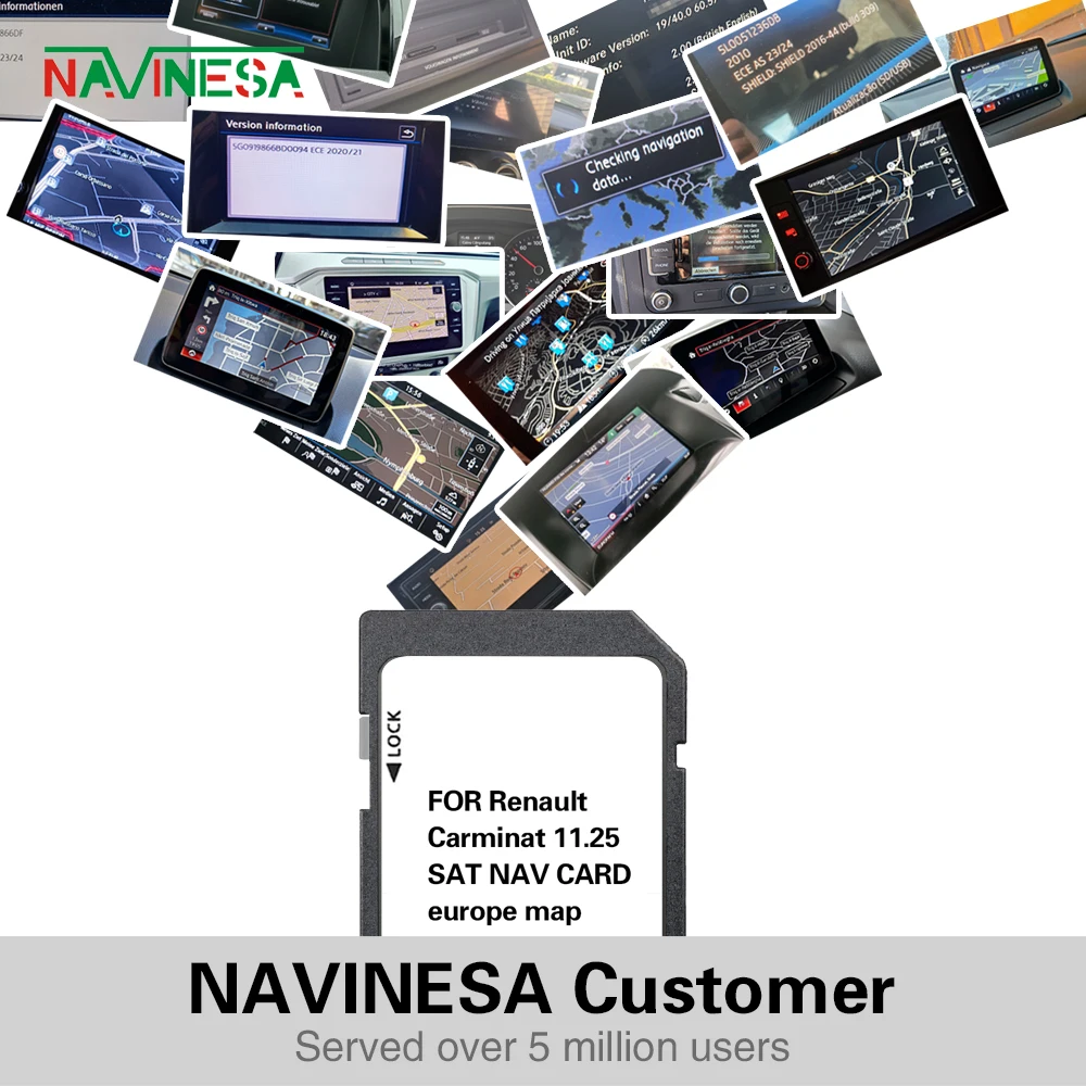 Imagem -02 - Carminat 11.25 para Renault Megan 2008 2009 2010 Navegação Gps do Carro Cartão sd 8gb Áustria Bélgica República Checa Croácia