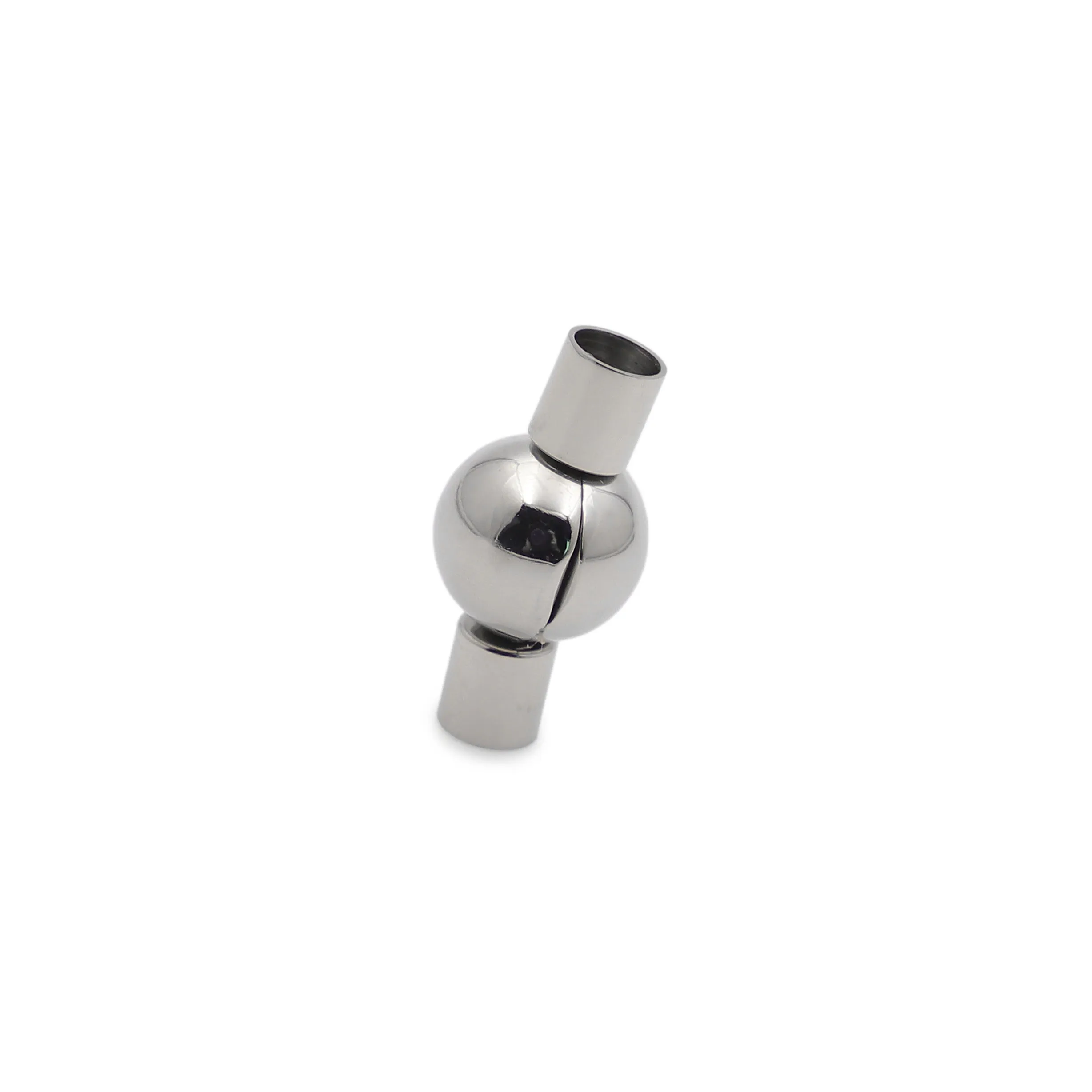 Aço inoxidável metal fechos redondos para fazer jóias, colar elegante, CTBX243, 3mm, 4mm, 2pcs por lote