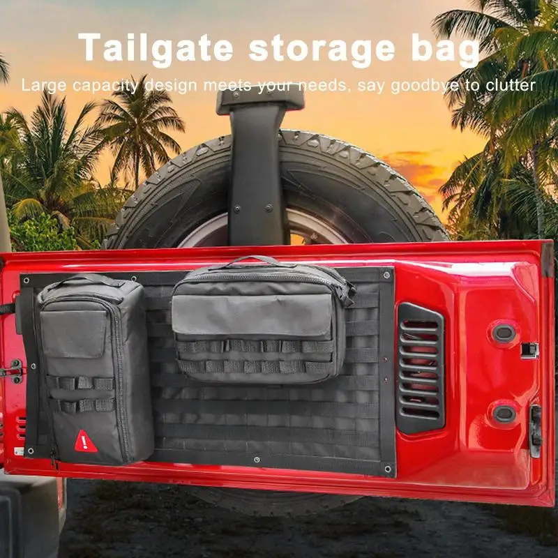 

Tailgate Storage For Truck Tailgate Storage Bag For Car Storage Bag Tool Kit Car Tailgate Storage Organiser RV Tailgate Storage