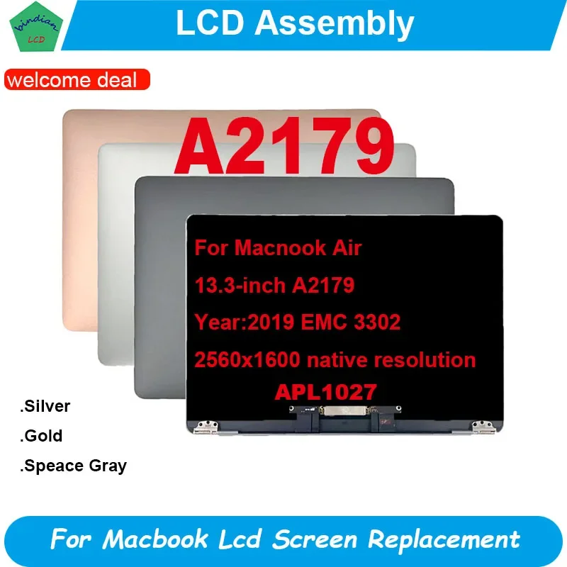 New High Quality Laptop LCD Screen Display Assembly For Macbook Air A2179 13.3