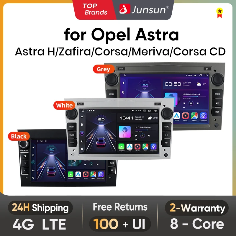 Junsun V1 2+32GB Wirelesscarplay 2din androidauto radio For opel astra h j g k astra vectra zafira vivaro corsa antara car radio