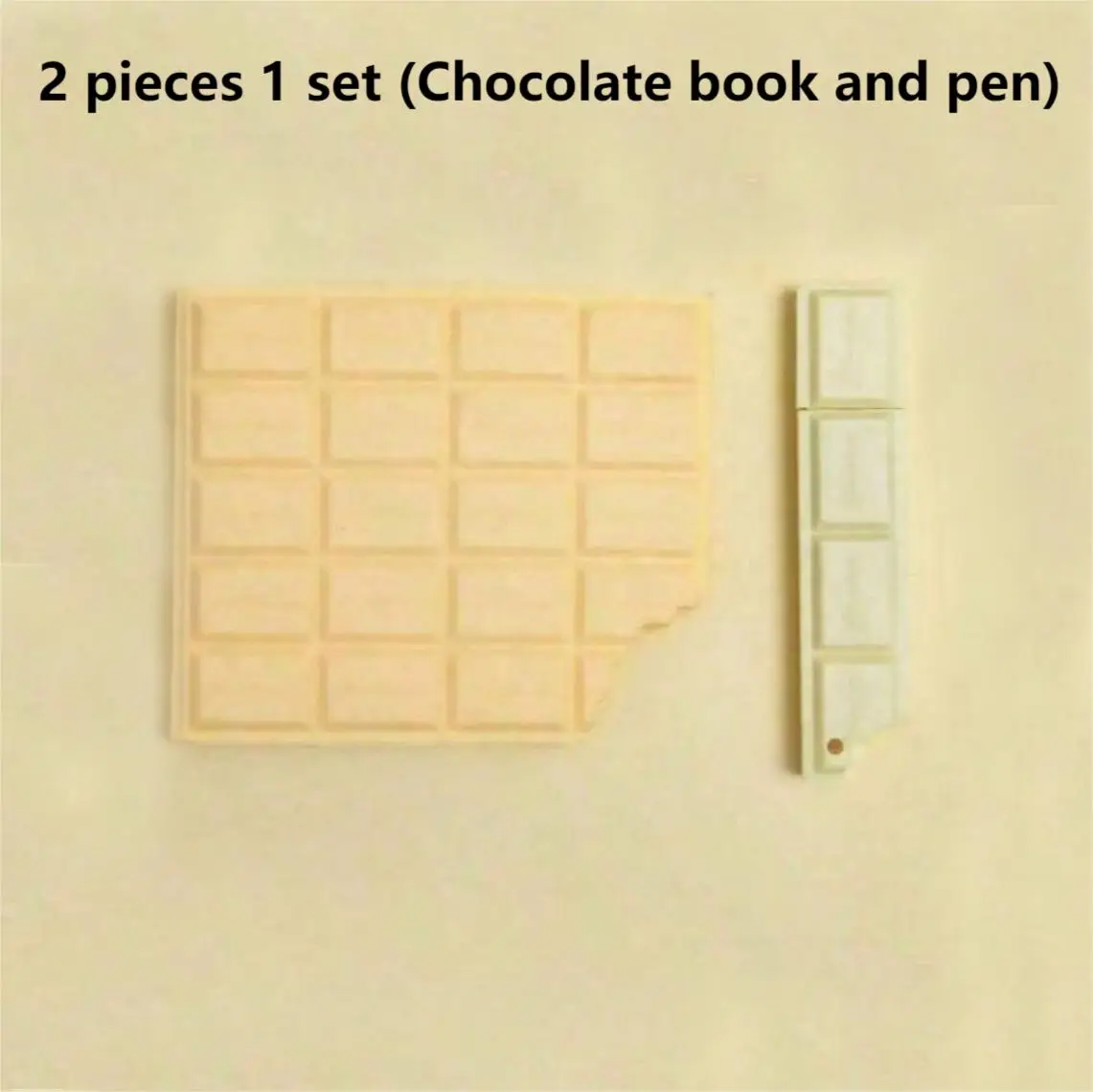 2 pieces 1 set chocolate notebook + Chocolate pen 80 pages Creative (with scent) Notepad Portable school tools notebook set