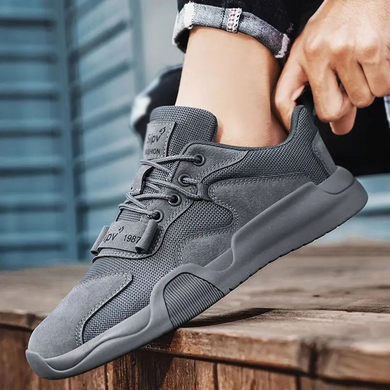 

Men's Casual Mesh Sneakers Lightweight Comfortable Walking Shoes Fashion Low-Top Lace-Up Sports Shoes Daily Wear canvas shoes