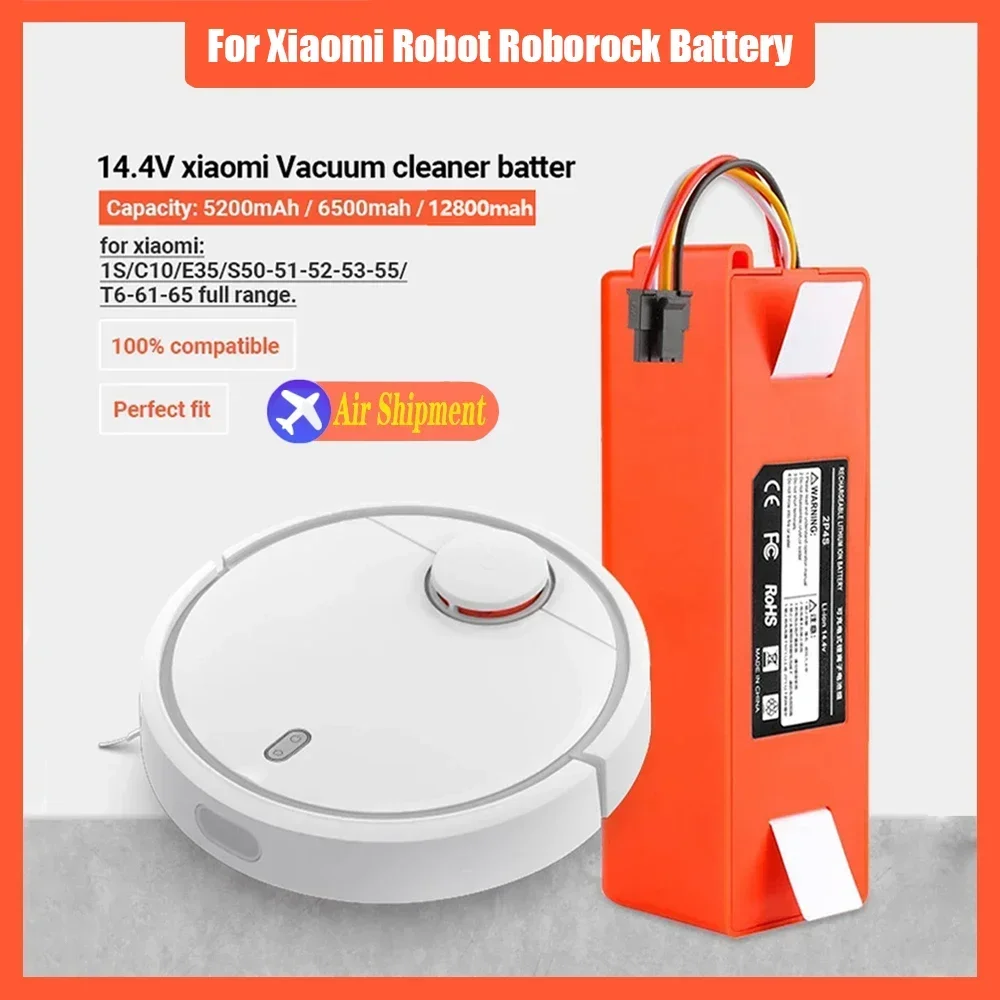 14.4v roborock s50 battery brr 2p4s 5200d original battery for Xiaomi Robot Roborock S50 S51 S55 T60 Accessory Spare