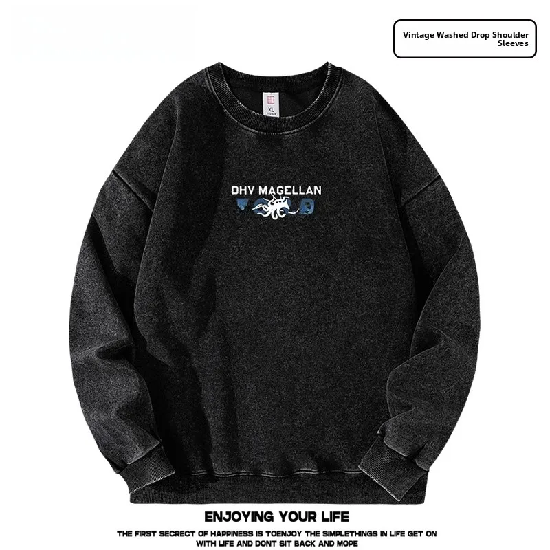 

Тонкая толстовка с капюшоном и спущенным плечом, повседневная, осенняя, удобная, из смеси хлопка и полиэстера, с длинными рукавами, круглым вырезом