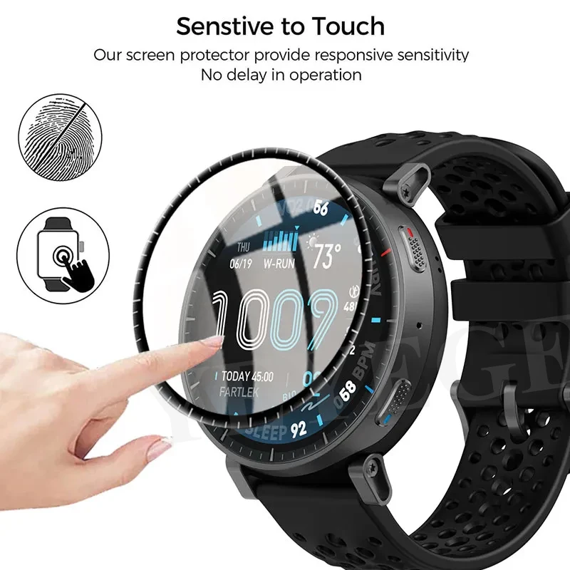 1-5PCS Ultradünne Displayschutzfolie für Amazfit Active Max TPU HD Anti-Kratz-Schutzfolie für Amazfit Active Max Zubehör – Detail 3