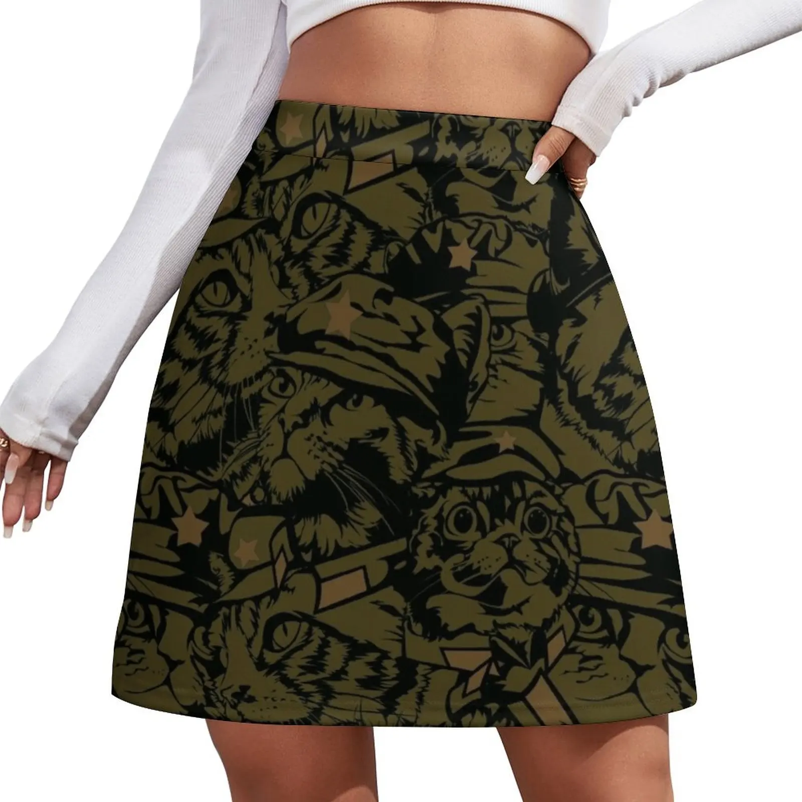MKC Comrade Camouflage Mini Skirt Woman skirts Female clothing luxury women skirts School uniform