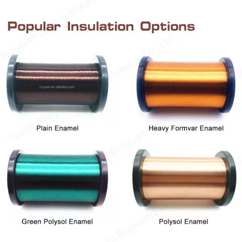 Venta caliente AWG42 alambre de cobre esmaltado de forma pesada para pastilla de guitarra