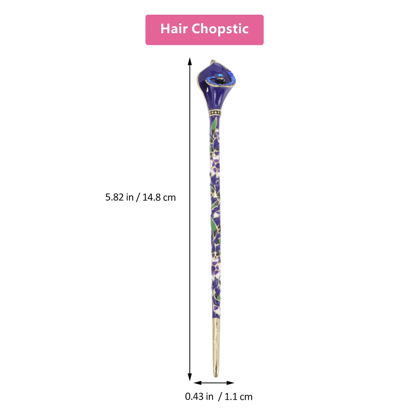 

Hanfu Hairpin Alloy Retro Hair Stick Bun Hairpin Chinese Hair Stick Styling Pin for Women Teens Straight Asian Sticks