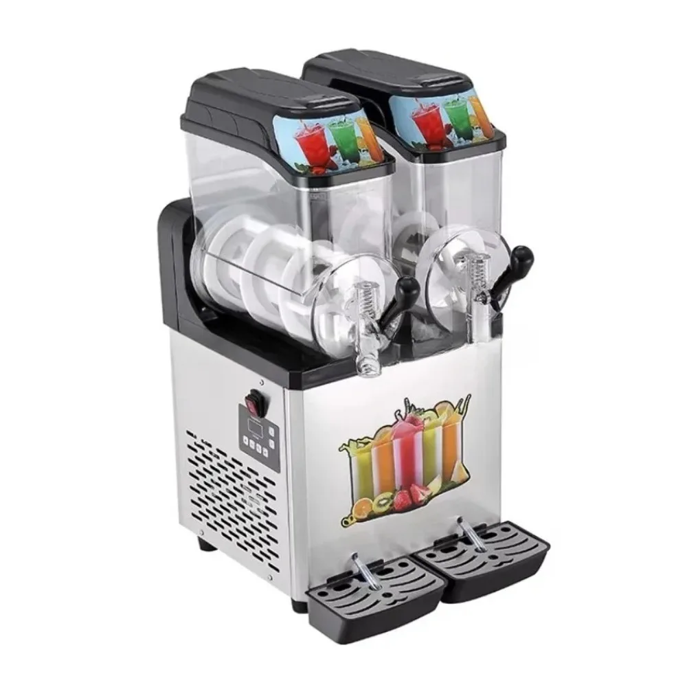 High Quality Frozen Drink Commerical Alcohol Fruit Space Two Tank Small Slush Machine Italian 110v 220v Ice Slushy Machine
