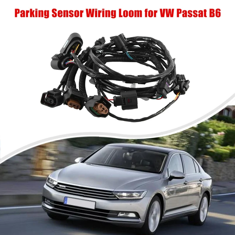 Car Front Bumper Parking Sensor Wiring Loom Replacement Accessories For VW Passat B6 3C0971095AL 3C0 971 095 AL