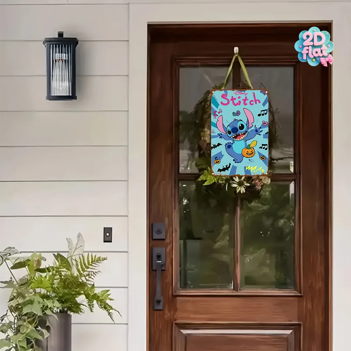 لوحة فنية جدارية معدنية مسطحة ثنائية الأبعاد، قطعة واحدة - لافتة زخرفية حديدية مرخصة رسميًا، مقاس 8 × 12 بوصة، تصميم كرتوني نابض بالحياة مع Mus #5