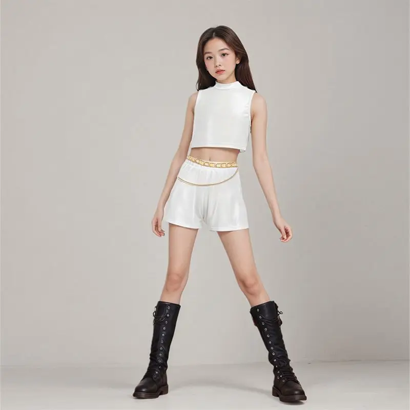 جديد 2025 أزياء أنيمي KPop Huntrix Zoey Mira Rumi شيطان الصيادين التأثيرية للأطفال والرضع والبنات أبيض وأسود ذهبي للهالوين