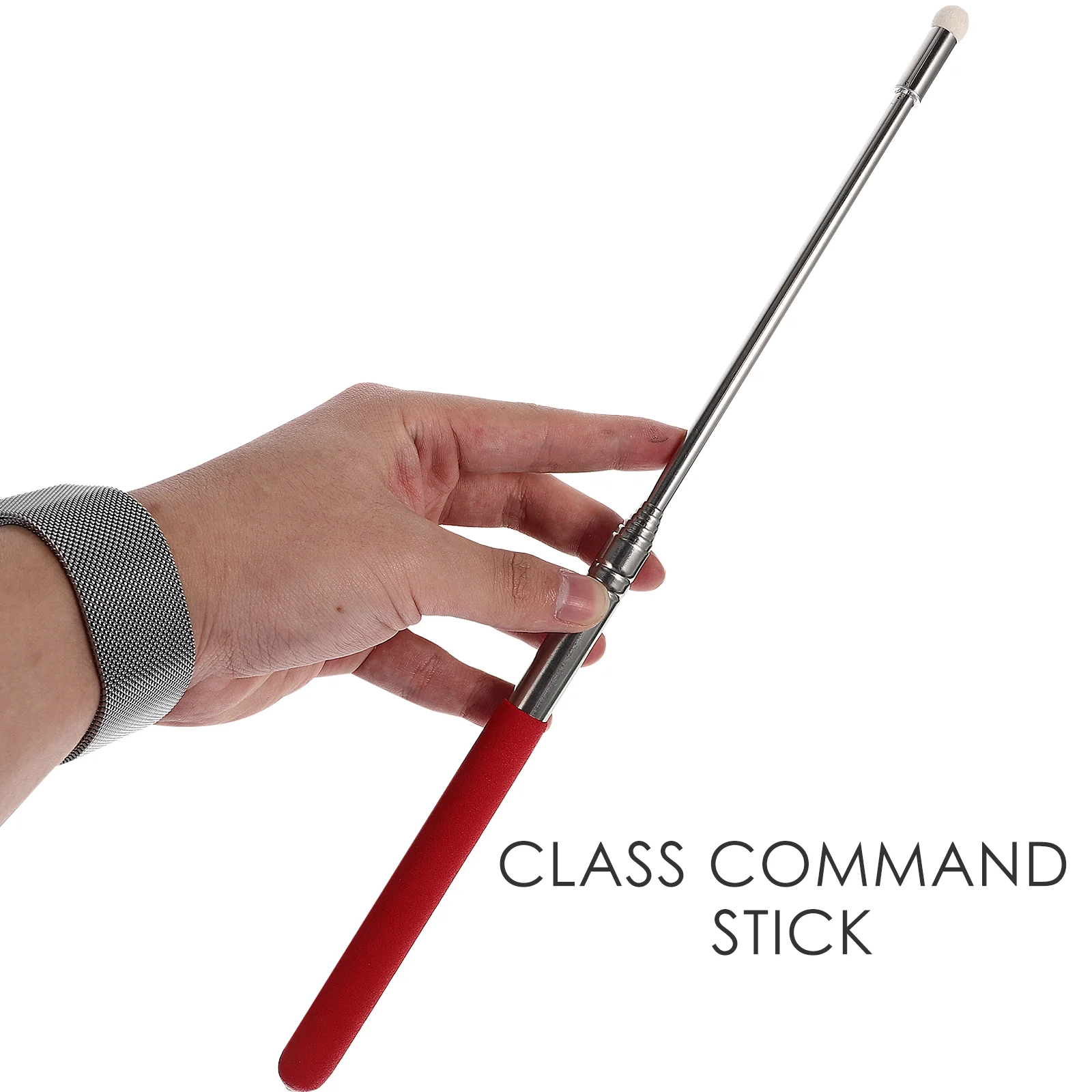 Foldable Whiteboard Reading Teaching Stick Indicator Multifunction Red Pointing Rod for Tour Guides Child