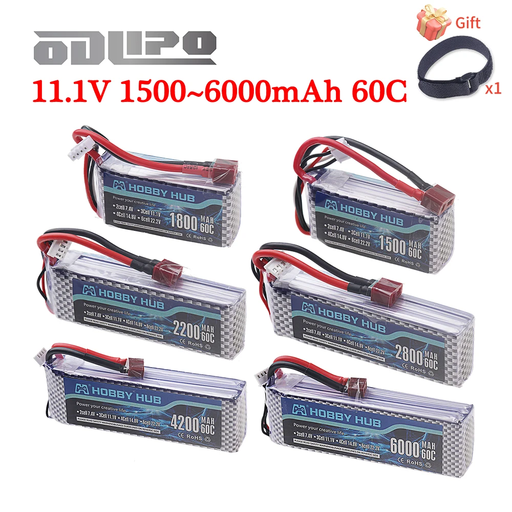 Akumulator Lipo 3S 11.1V Deans T/XT60 1500mAh 1800mah 2200mAh 2800mAh 4200mAh 5200mah 6000mAh do samochodów RC Truck Buggy Racing Boats