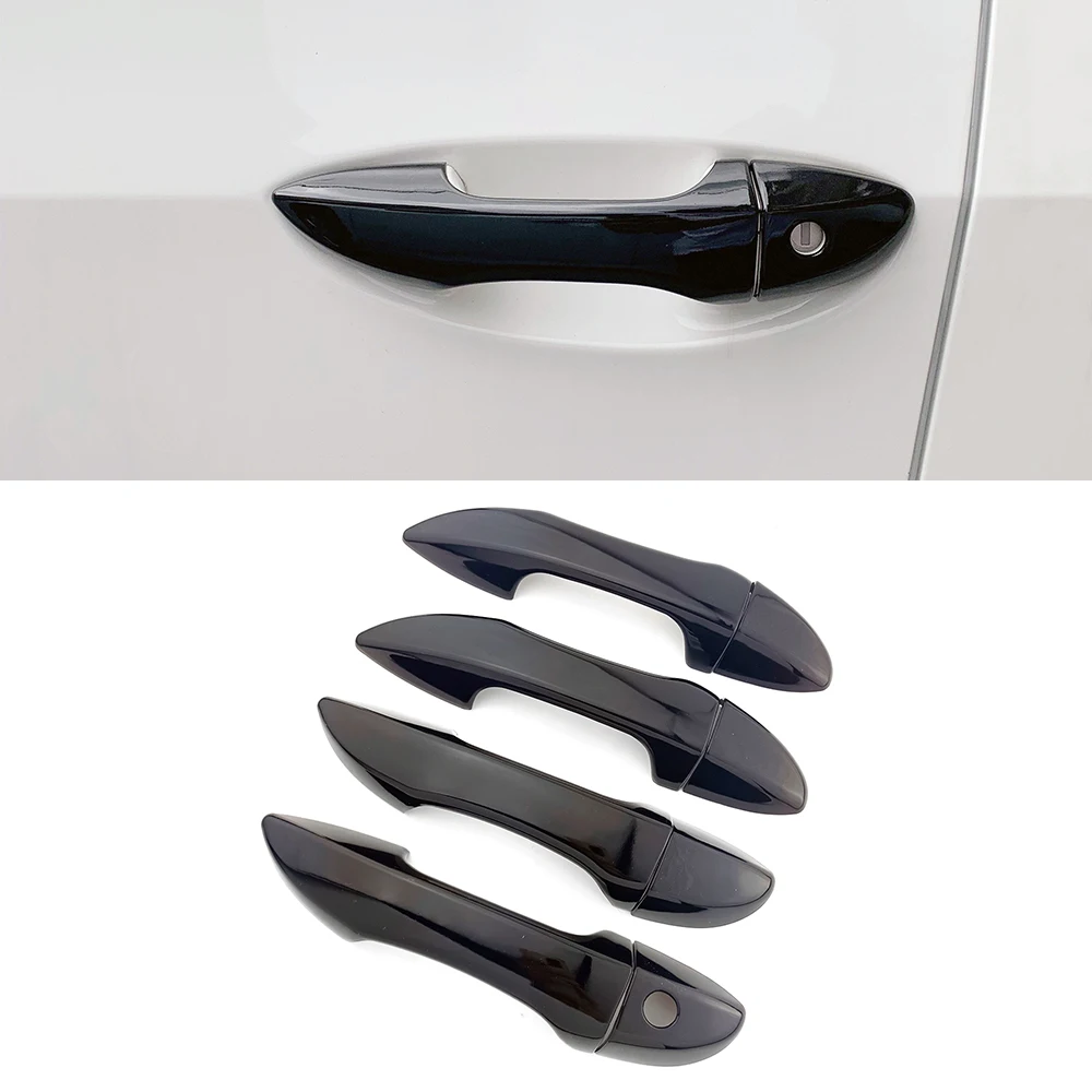 

For Toyota Corolla 2014-2018 Glossy Piano Black Car Exterior Door Handle Cover Trim Anti Scratch Protective Caps Decor Sticker