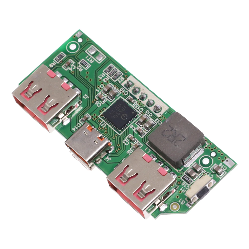 Type-C Micro-USB Double Port 5V 3A Lithium Battery Digital Display Fast Charging Module IP5356 QC3.0 2.0 PD3.0 PD2.0/AFC/FCP