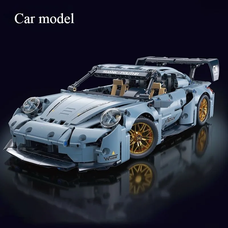 Technische Racing Sport Car Model Bouwstenen technische volwassenen 1:14 DIY Supercar Baksteen Puzzel Speelgoed Kid Volwassen Gift (1200 + korrel)