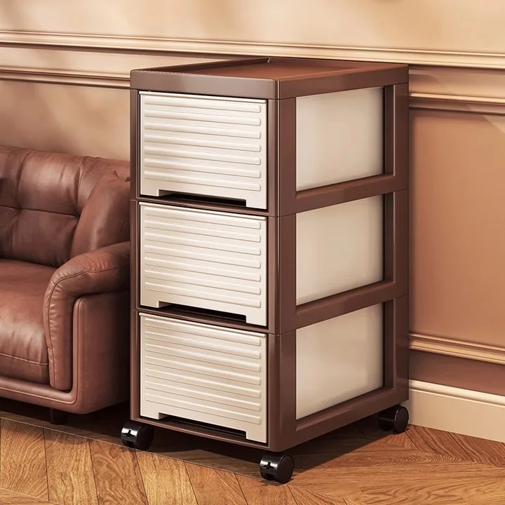 

PP Drawer Mobile Storage Cart Organizer for Bedroom Living Room Kitchen Narrow Space