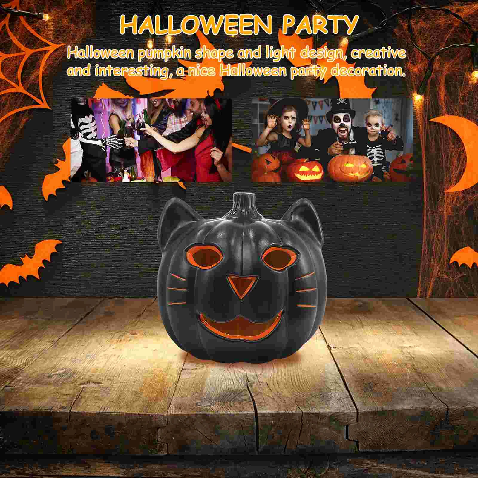 

Светящийся Джек-О-Фонарь, декор для Хэллоуина, украшения, тыквенный светильник, настольная лампа для вечеринки, детская лампа