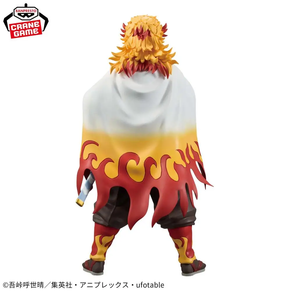 Oficialmente licenciado BANPRESTO Grandista Rengoku Kyojuro Figura Anime Modelo Demon Slayer Brinquedo de figura genuína