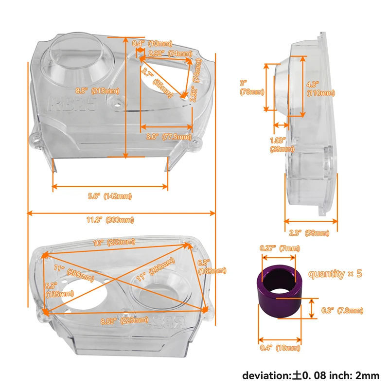 Cam Gear Pulleys + Timing Belt Cover Fits for Nissan Skyline R32 R33 RB25DET 1989-1998