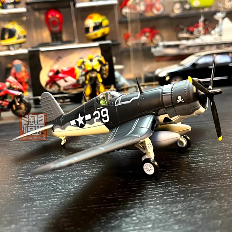 1/72 Scale WW2 US F4U-1 F4U Corsair Dragon Fighter Aircraft Metal Military Plane Diecast Model Toy Children Collection or Gift