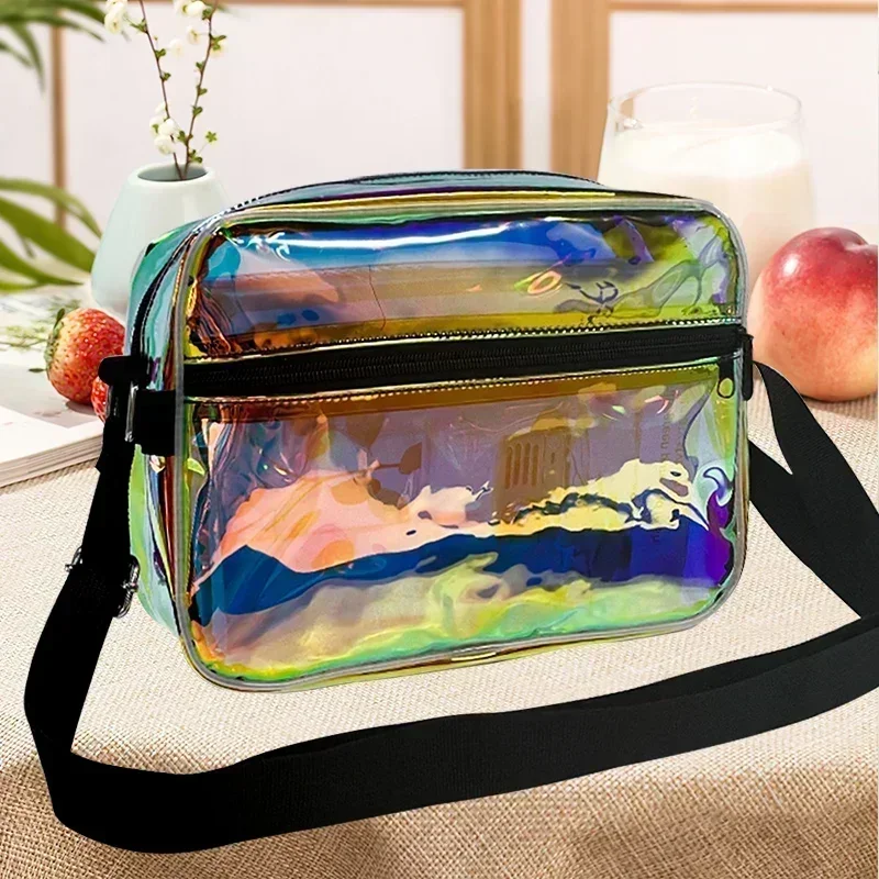 ONEART holographic Crossbody bag for Women,iridescent Shoulder Bag with Adjustable Strap,Fashion Fanny Pack for Concerts