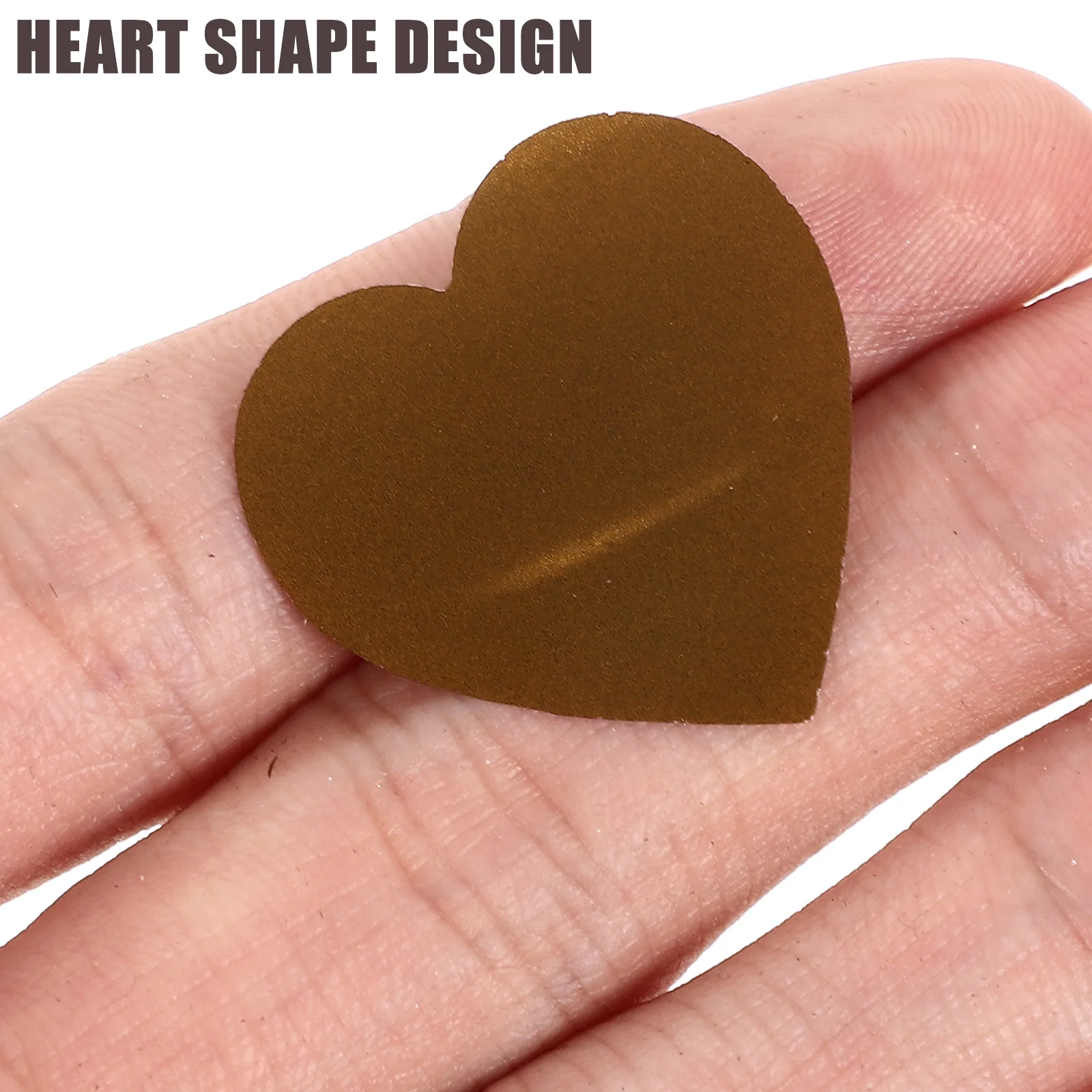 

900pcs Heart Shaped Scratch Off Stickers Labels For Party Banquet Random Color Diy Waterproof Adhesive Decorative