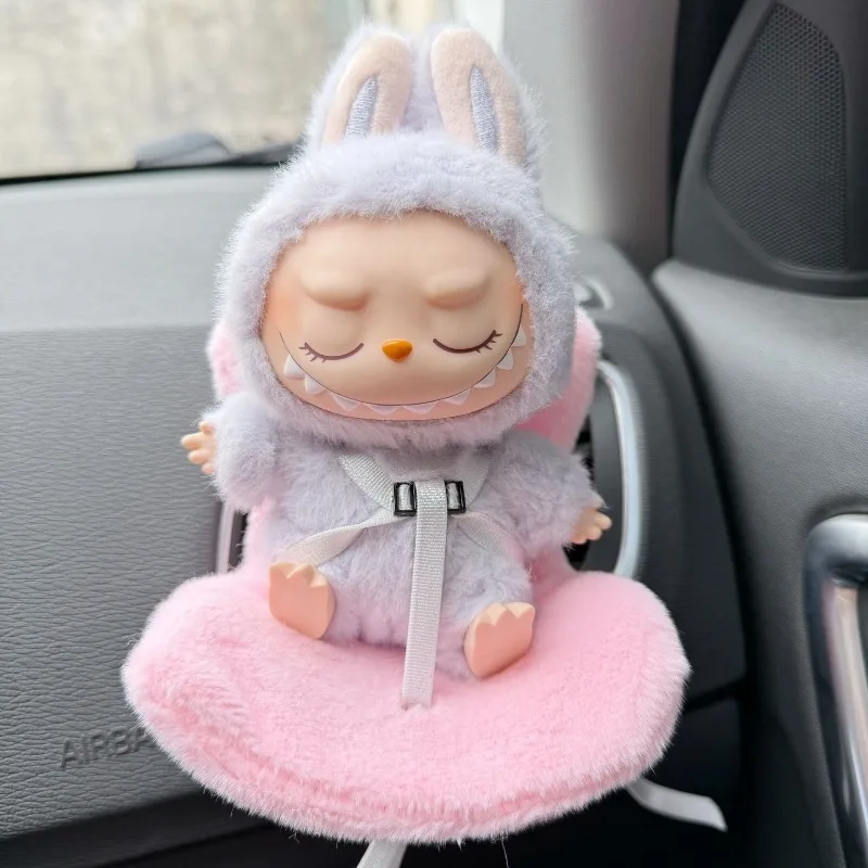 

LABUBU blind box 1.2.3 generation sitting party safety seat car outlet ornaments Labubu accessories chair small ornaments