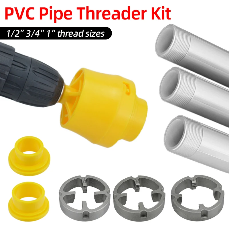 

Набор нитевдевателей для труб из ПВХ 1/2 дюйма, 3/4 дюйма, 1 дюйм, штампы для труб, круглые штампы, 4/6 точек, пластиковые трубы из ПВХ, инструменты для ремонта сантехники, аксессуары