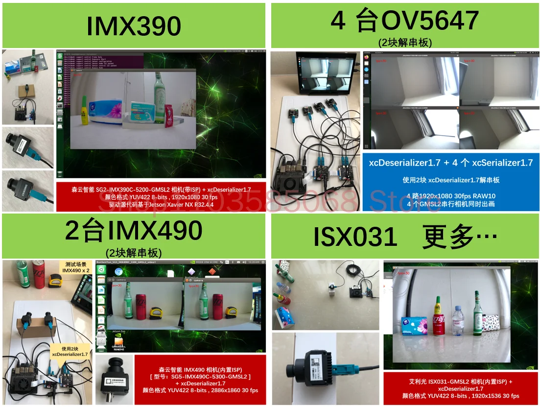 Max9296 비직렬 보드, Gmsl Gmsl2, IMX390 490 같은 직렬 카메라 지원