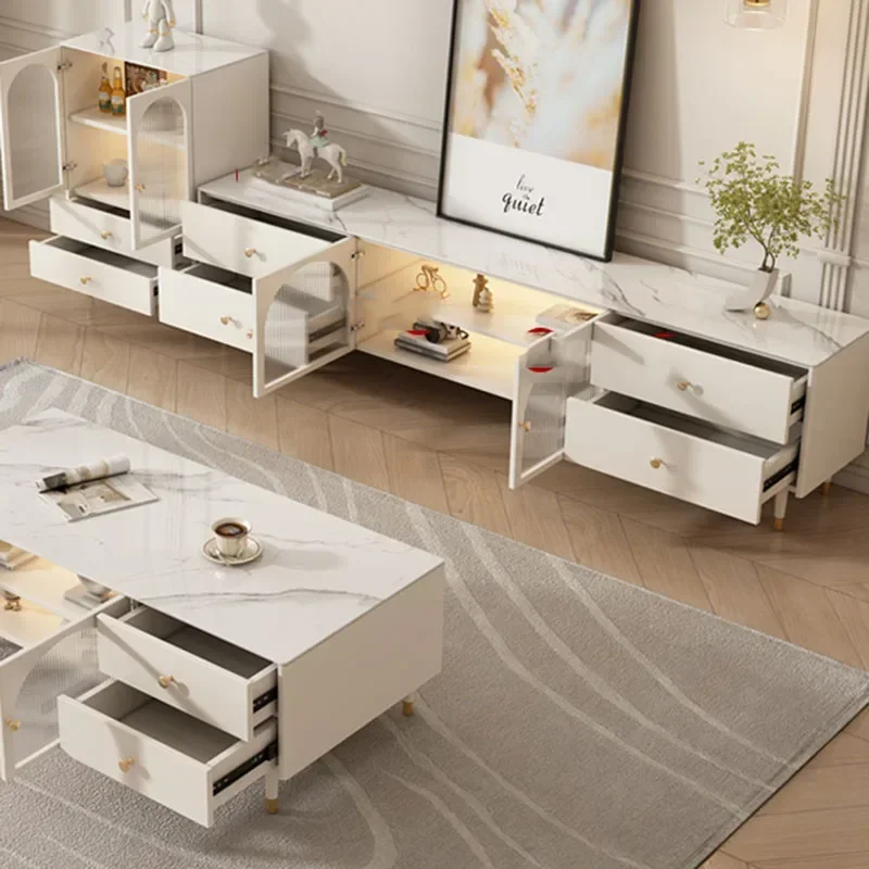 Floor Tv Stand Bedroom Fireplace Monitor Drawers Tv Unit Living Room Desk Luxury Bench Stojaki Telewizyjne Modern Furniture image 2
