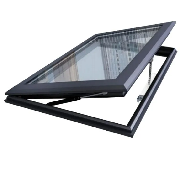Aluminum alloy smart skylight double glass sun room electric roof ventilation window window